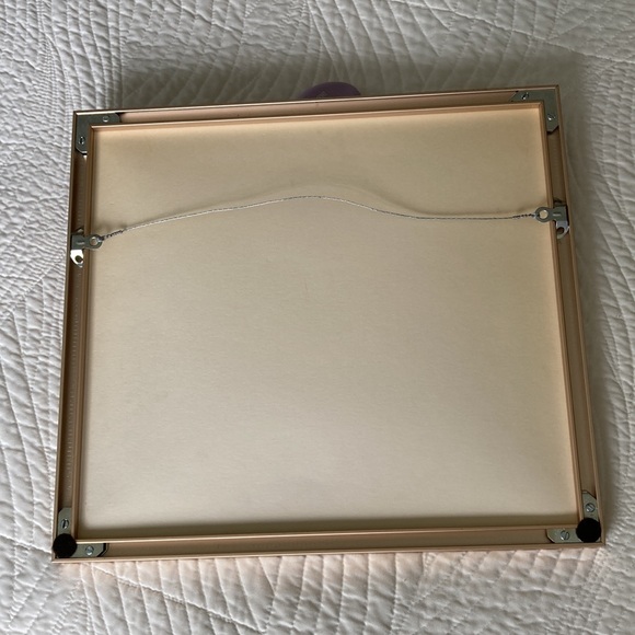 Vintage framed Needlepoint Art cactus bloom desert adobe pot southwestern cacti - Picture 7 of 7